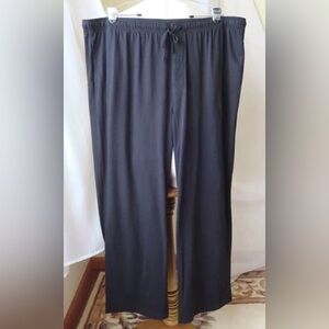 Croft&Barrow unisex navy pant/Grannycore drawstring elastic waistband!Size L